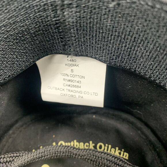 Outback Trading Company Hat Adult Small  Kodiak Black Oilskin Cowboy Mens - Picture 9 of 10